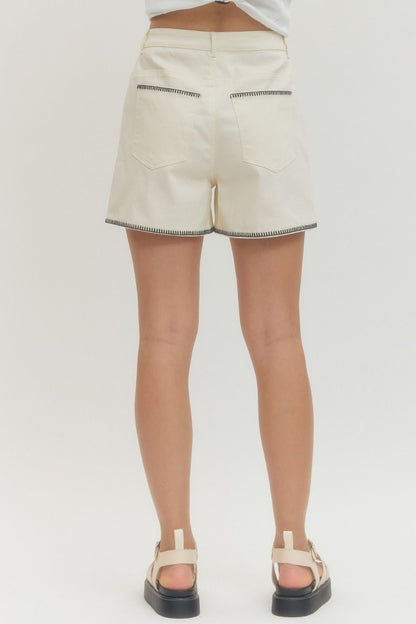 Stitch Detailed Shorts