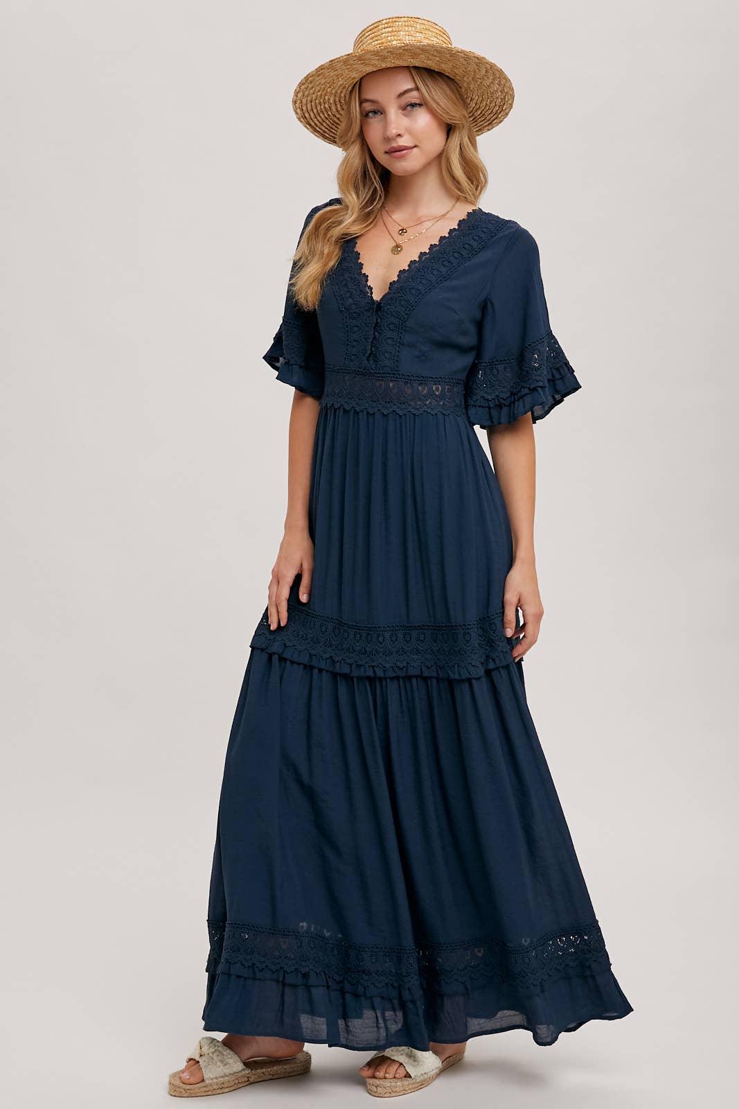 Olive Dreams Lace Maxi