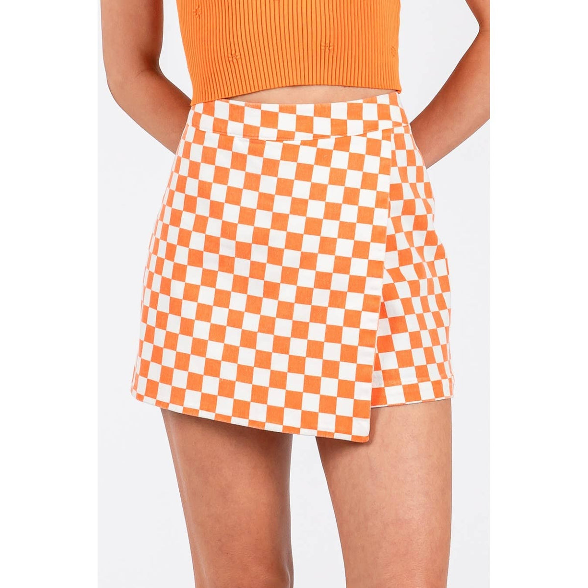 Game Day Checkered Skort