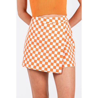 Game Day Checkered Skort