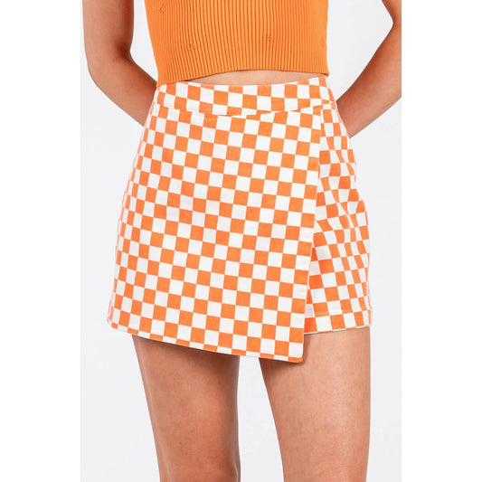 Game Day Checkered Skort