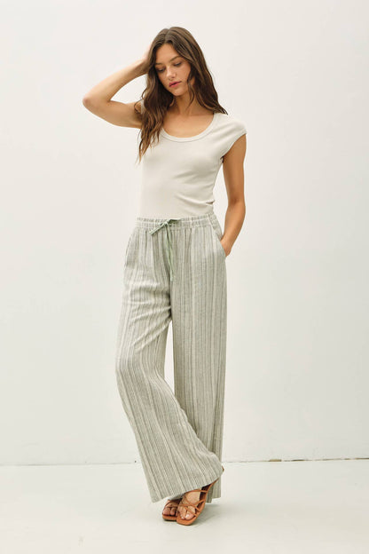 Wide Leg Linen Pants