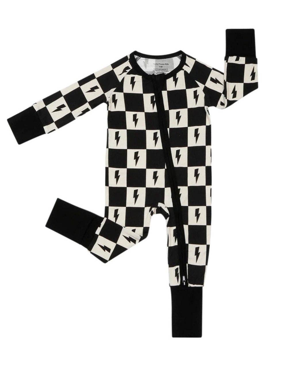 Checks & Bolts Bamboo Zip Romper