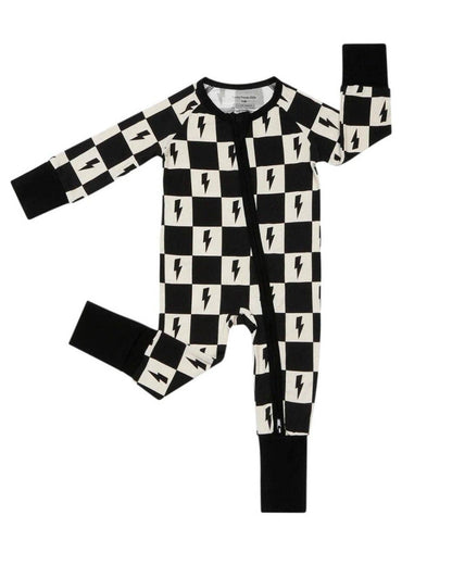 Checks & Bolts Bamboo Zip Romper