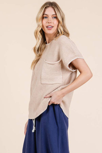 Stitch Edge Knit Sweater