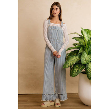 Make A Statement Ruffle Hem Overall