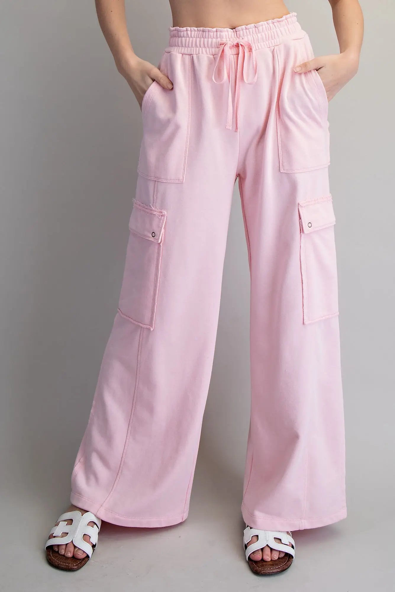 Pretty Pink Cargo Comfy Pants