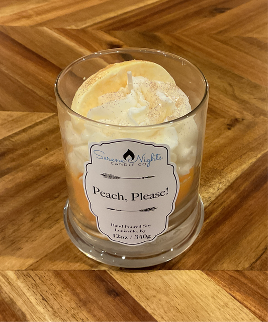 Serene Nights Candle Co: Peach, Please