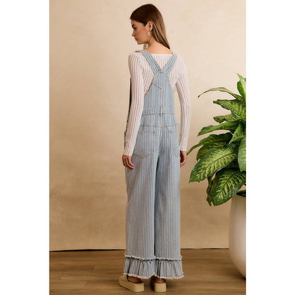 Make A Statement Ruffle Hem Overall