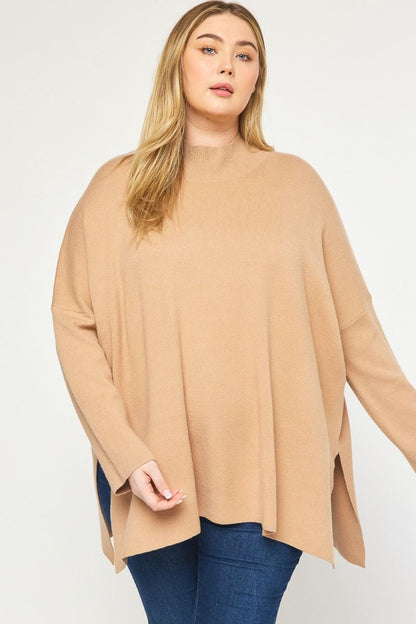 Mock Neck Sweater - Plus FINAL SALE