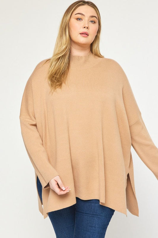 Mock Neck Sweater - Plus FINAL SALE