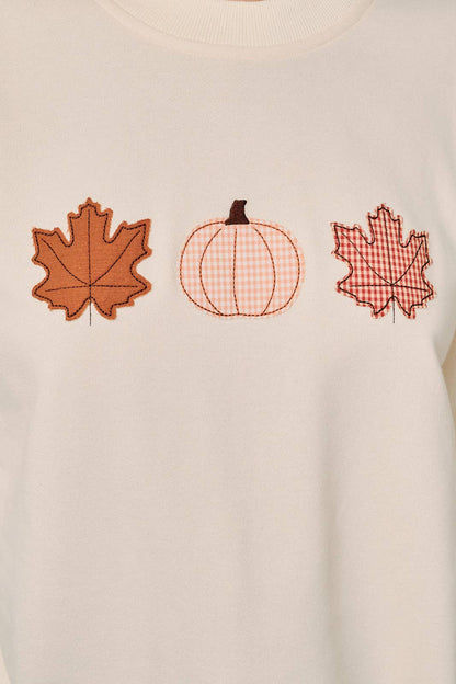 Patchwork Fall Icon Crewneck