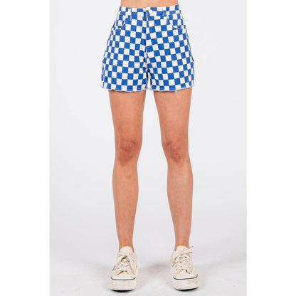Game Day Checkered Shorts