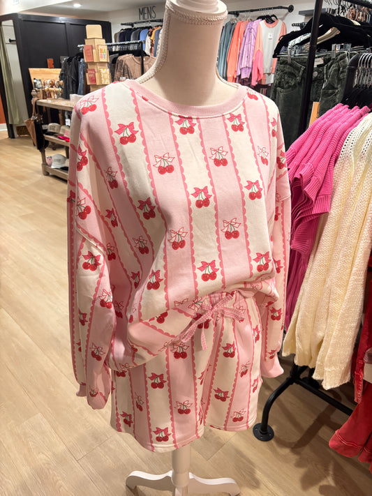 Sweet Cherry Short Set