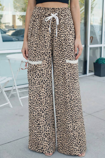 Leopard Knit Pants