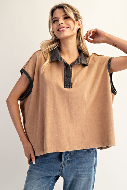 Coco Contrast Boxy Top