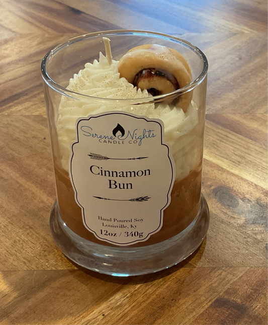 Serene Nights Candle Co: Cinnamon Bun