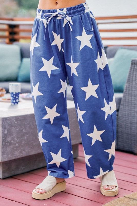 Star French Terry Barrel Sweats