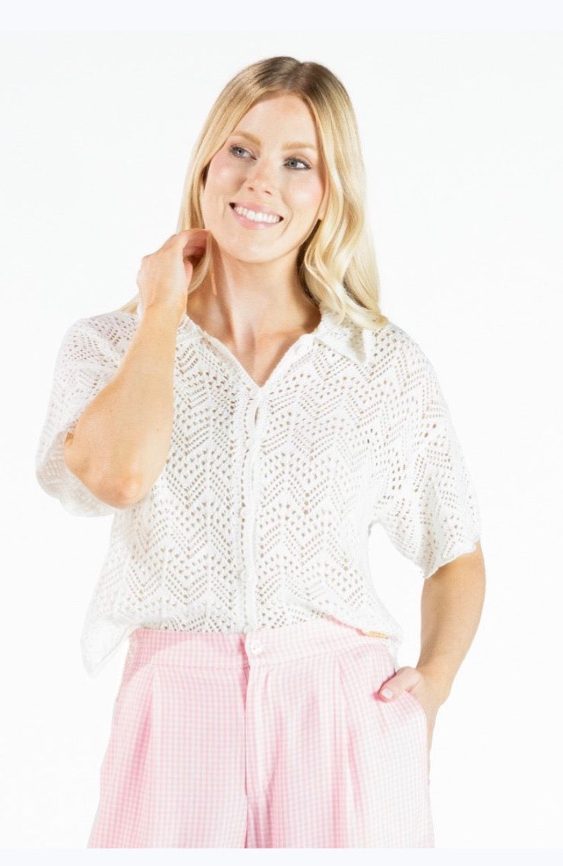 Open Knit Top
