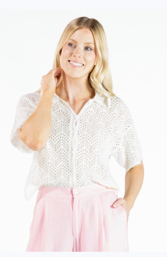 Open Knit Top