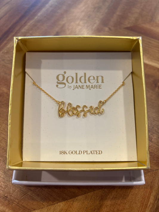 Blessed 18K Gold Plated Necklace