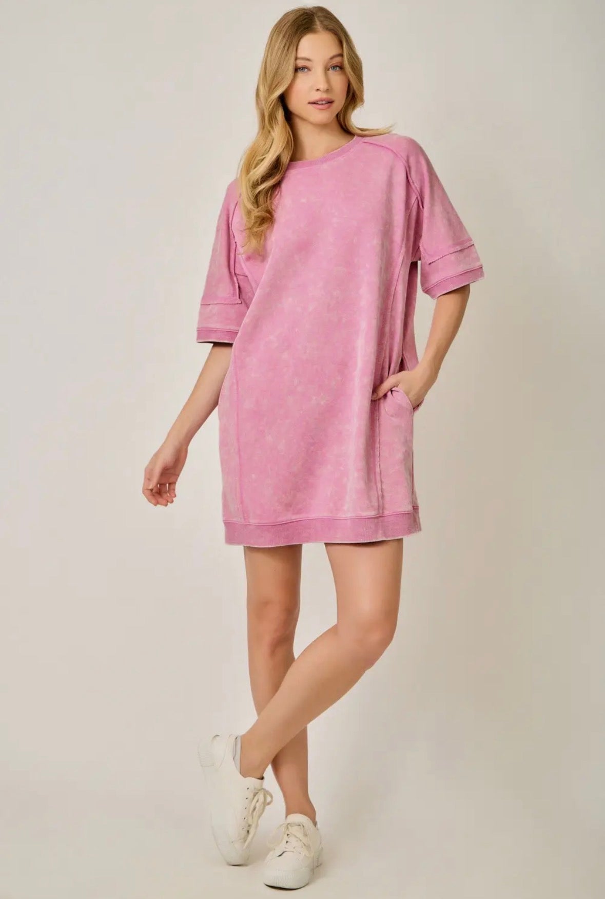 Washed Terry Dress