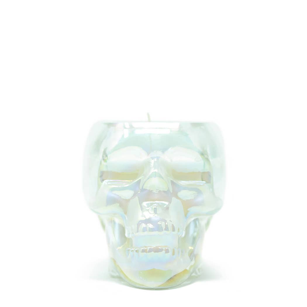 Iridescent Skull Candle 8 oz