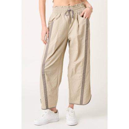 Sporty Girl Stripe Nylon Pants