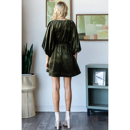 Make A Statement Velvet Dress