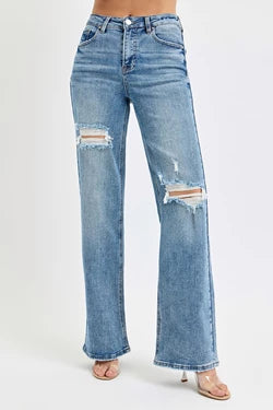 Roxy High Rise Distressed Denim - RISEN