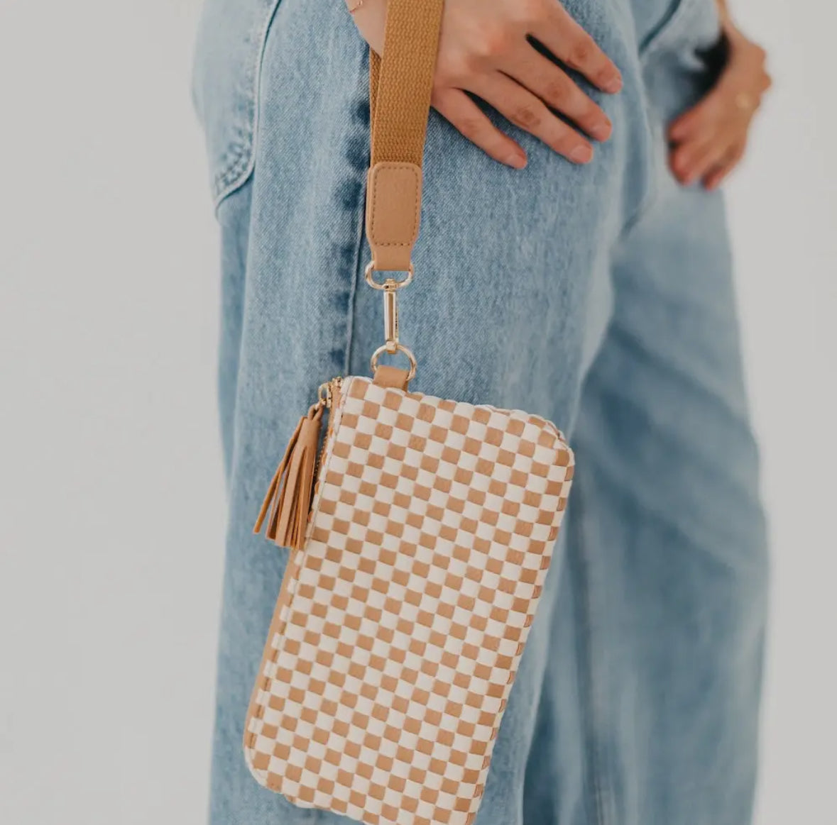 Emma Woven Clutch Wristlet