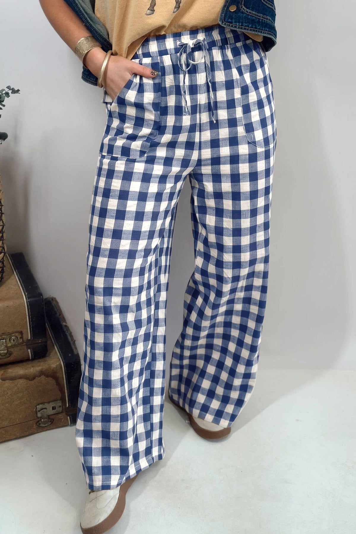 Pumpkin Patch Gingham Pants