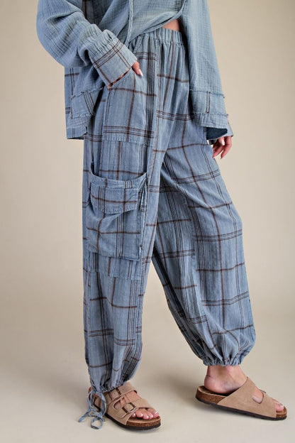 Boho Plaid Pants