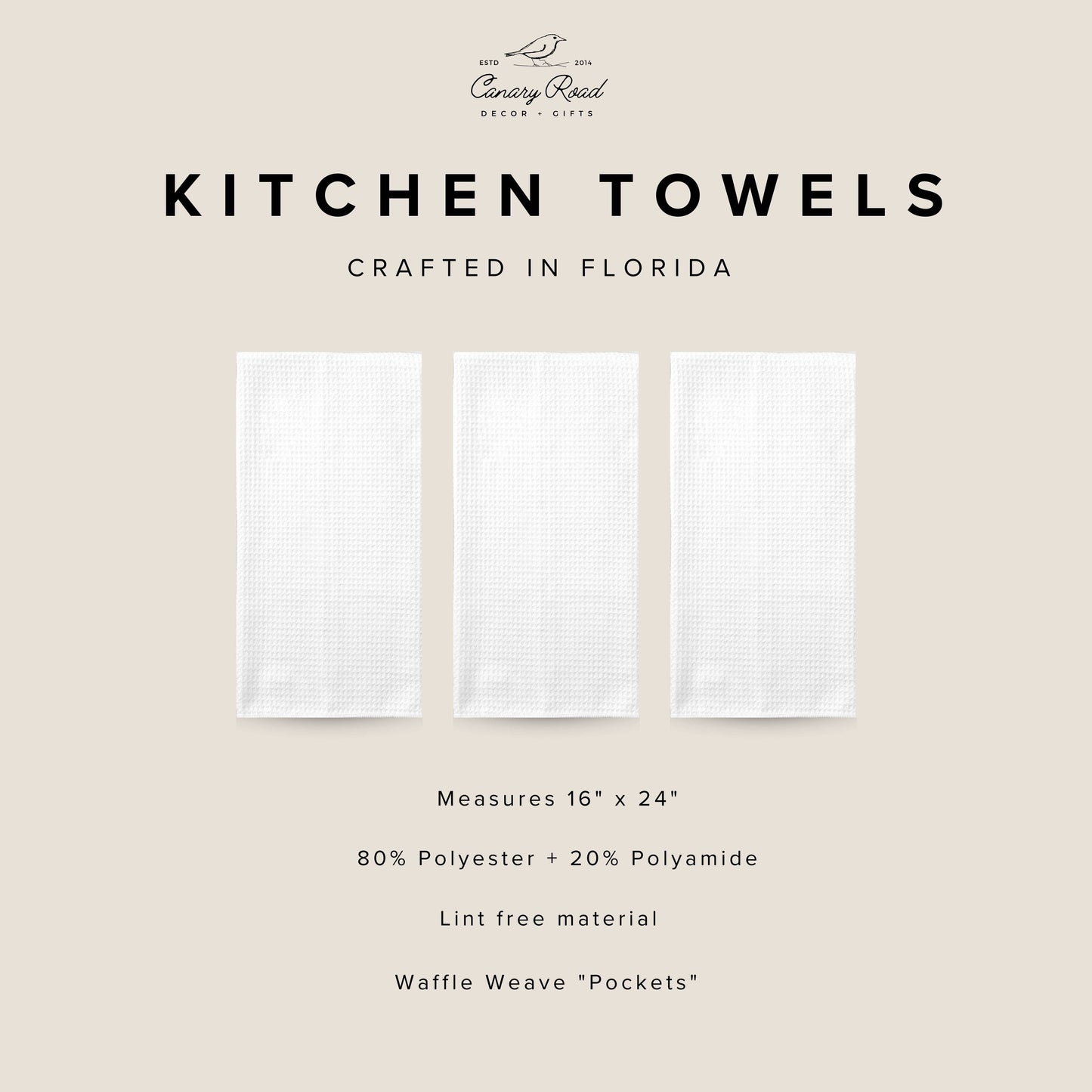 Floral Americana Kitchen Towel
