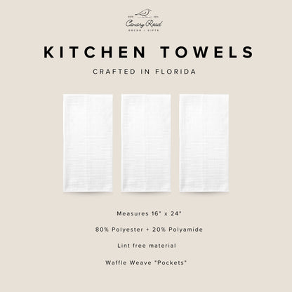 Floral Americana Kitchen Towel