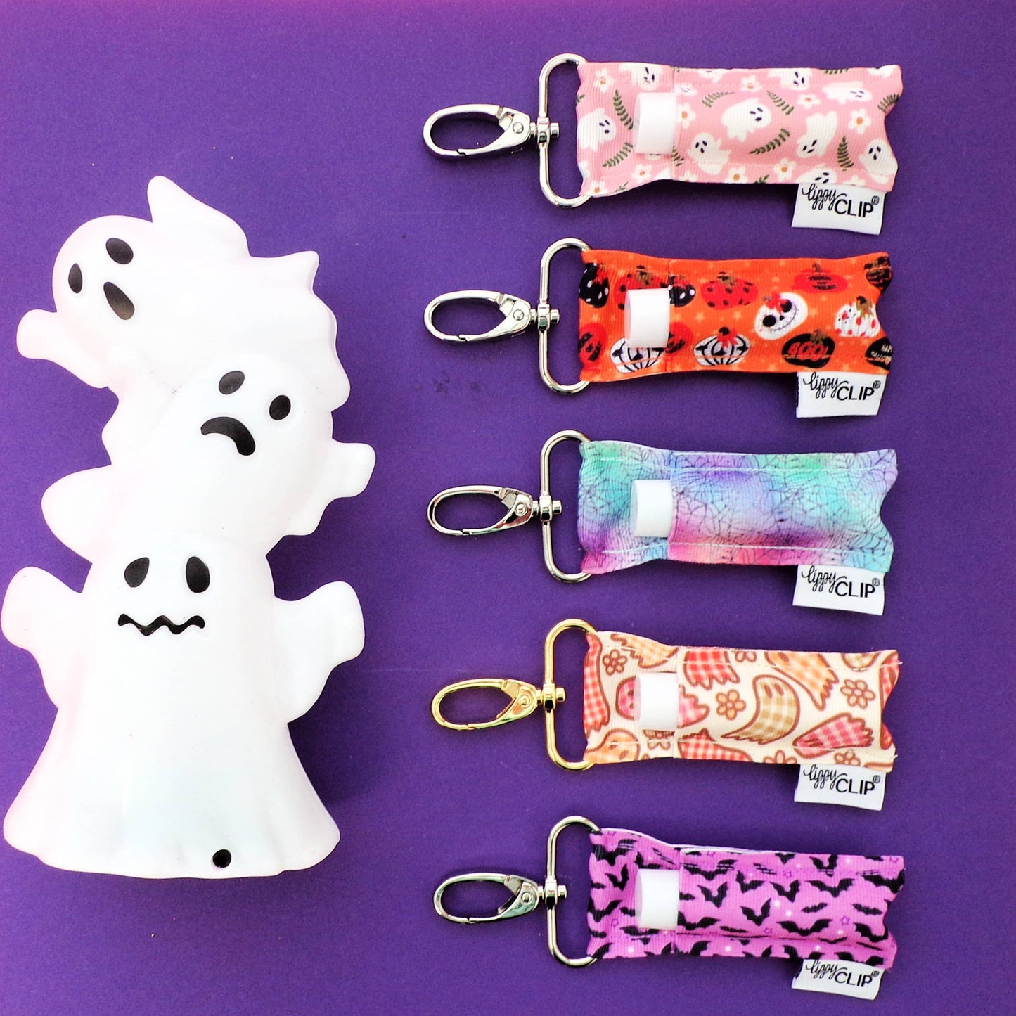 Gingham Ghosts LippyClip® Lip Balm Holder for Chapstick