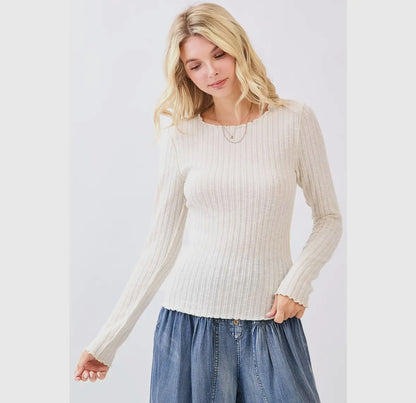 Lettuce Hem Layering Top