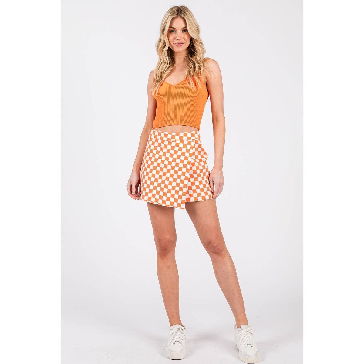 Game Day Checkered Skort