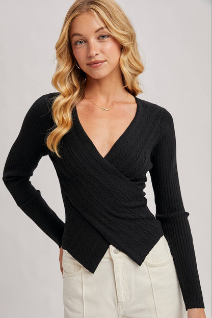 So Sophisticated Wrap Top