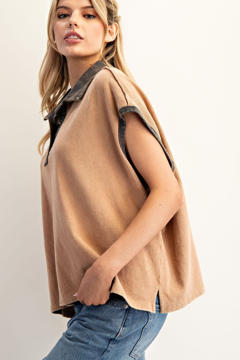 Coco Contrast Boxy Top