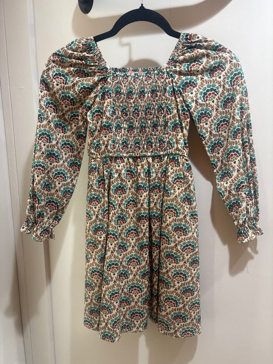Fall Tones Smocked Dress Girls