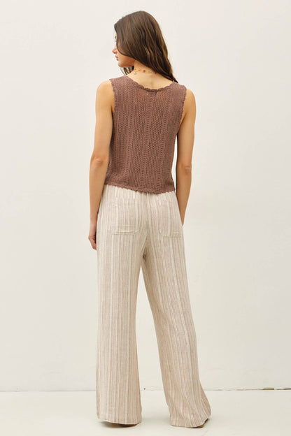 Wide Leg Linen Pants