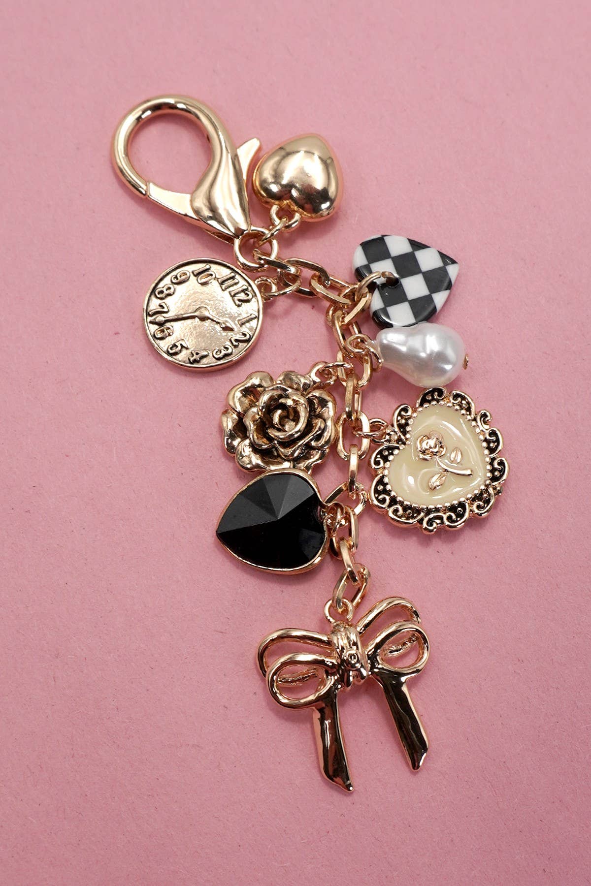 So Chic Checkered Bag Charm