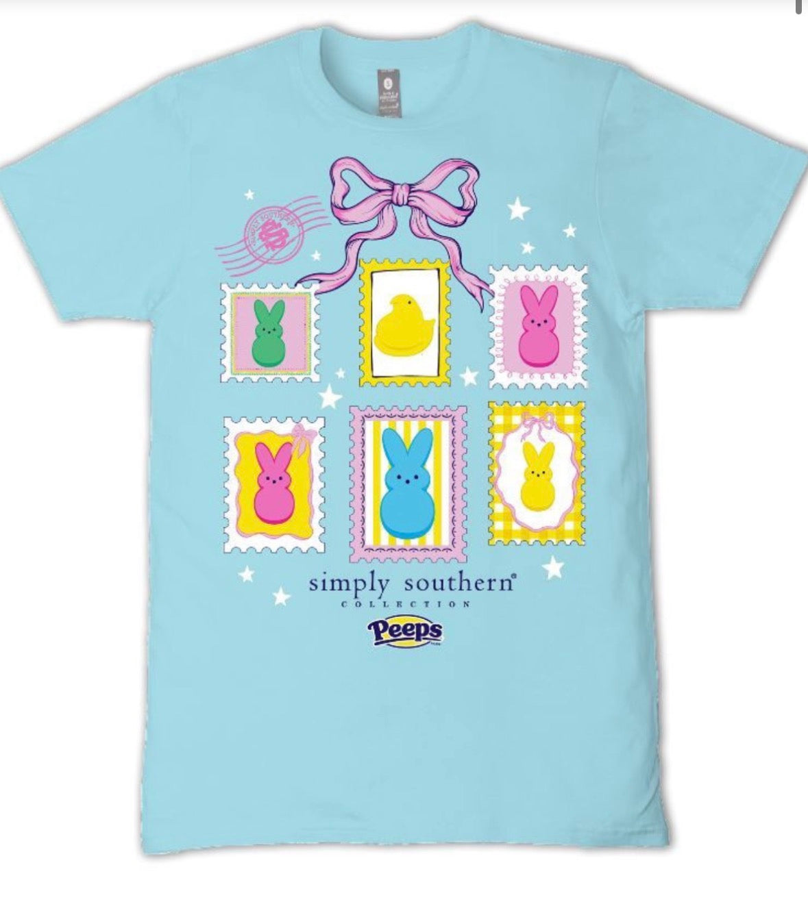 Girls Peeps Stamp Tee