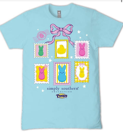 Girls Peeps Stamp Tee