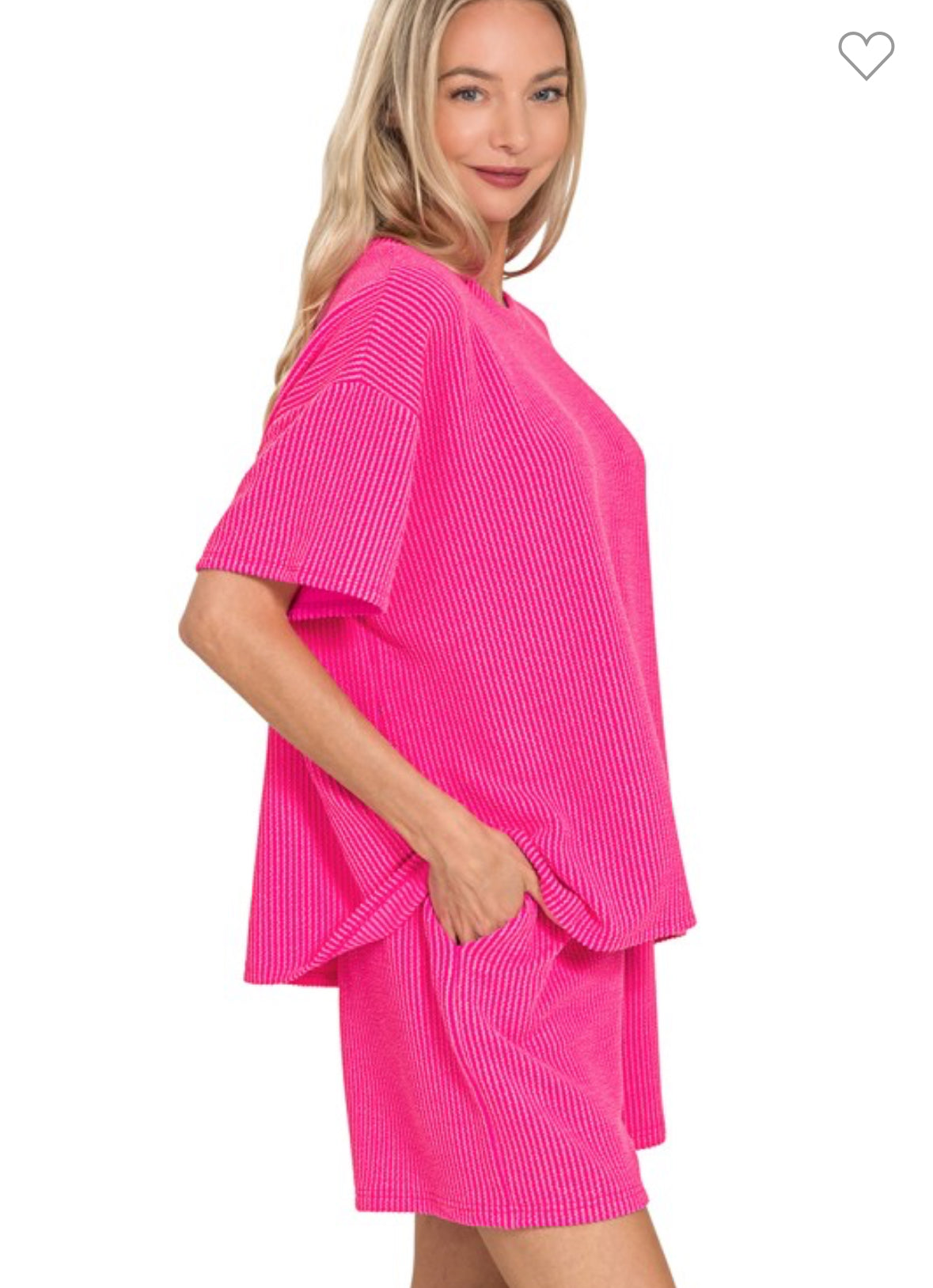 Ribbed Top + Short Set