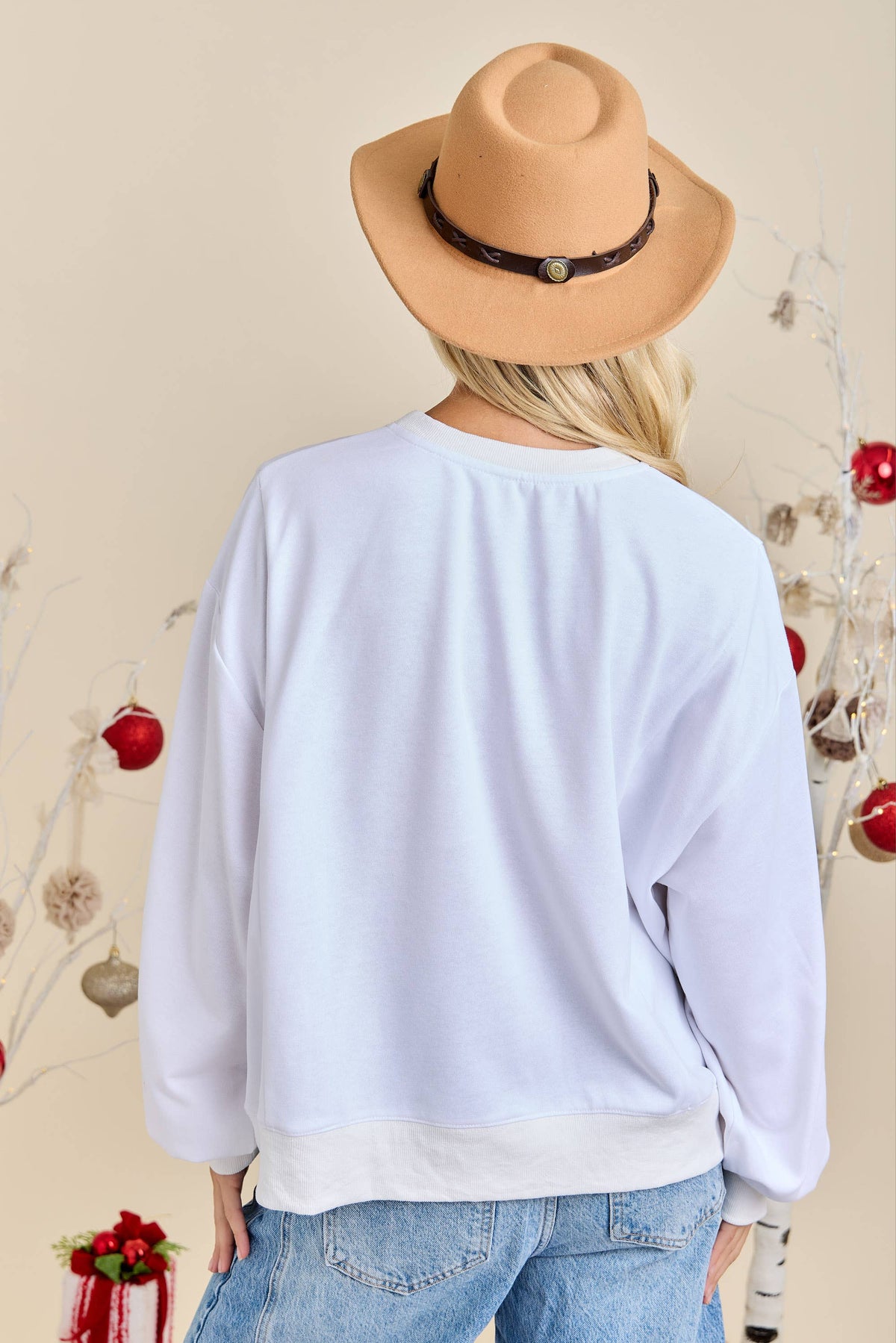Merry Patchwork Oversized Top