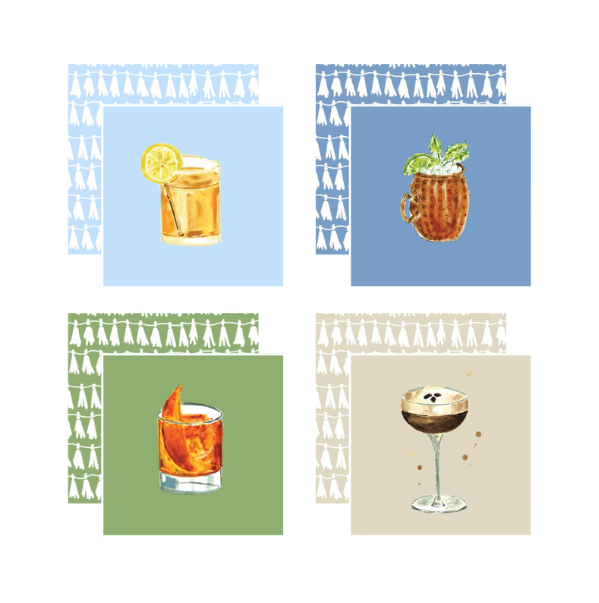 Shaken, Not Stirred Coasters Set of 4
