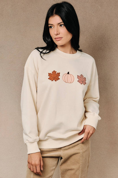 Patchwork Fall Icon Crewneck