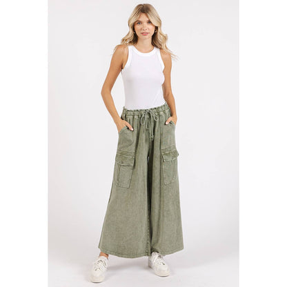 French Terry Knit Cargo Pants